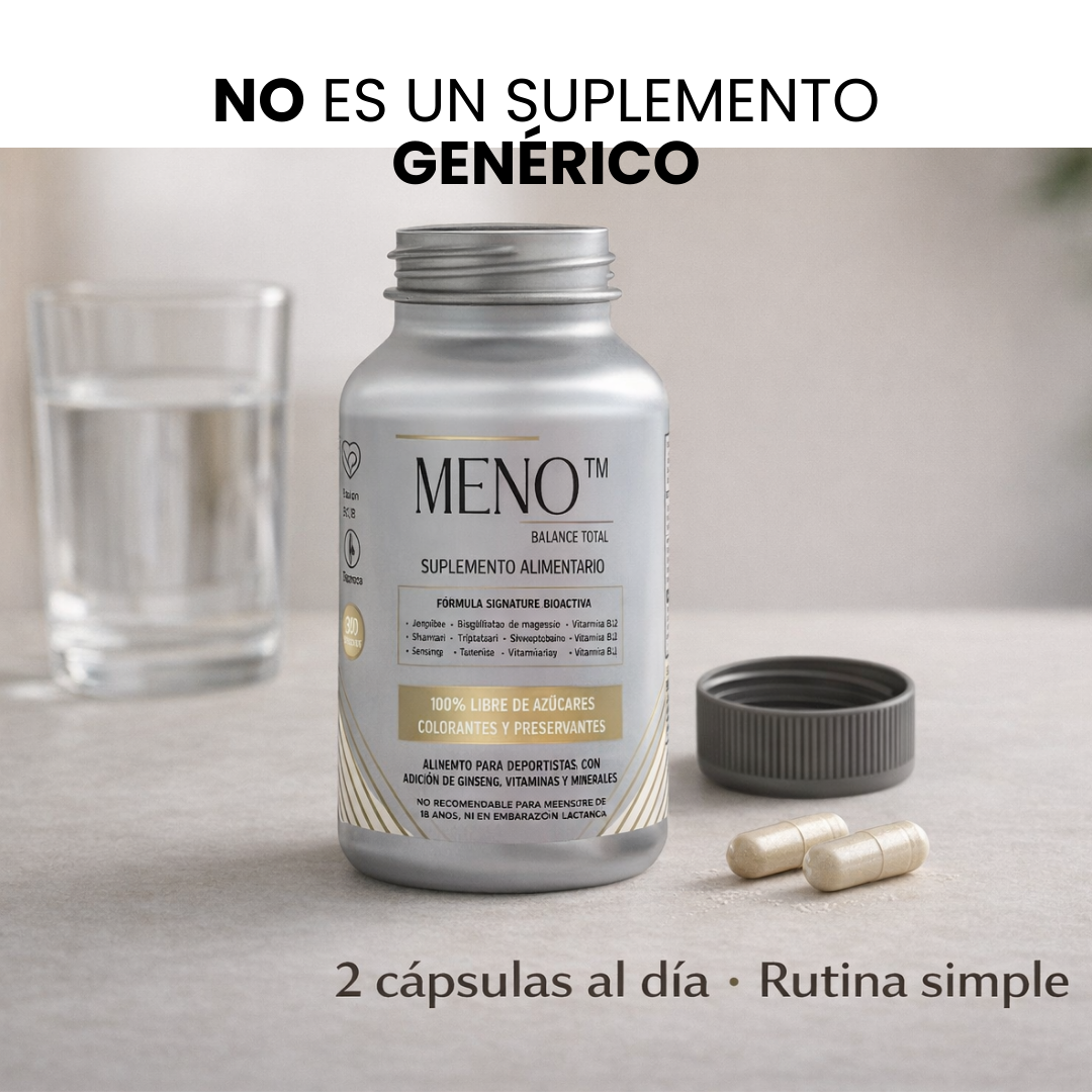 ¡ Lleva 3 MESES de Meno™ balance total y PAGA 2 ! + (1 regalo sorpresa)