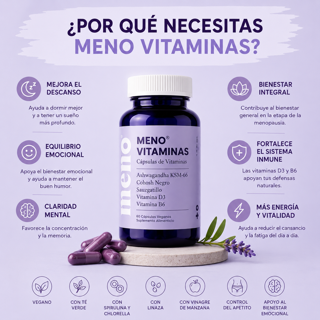 Meno®️ Vitaminas Revitalizantes naturales