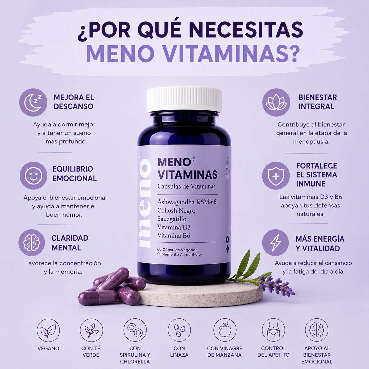 Meno®️ Vitaminas Revitalizantes naturales
