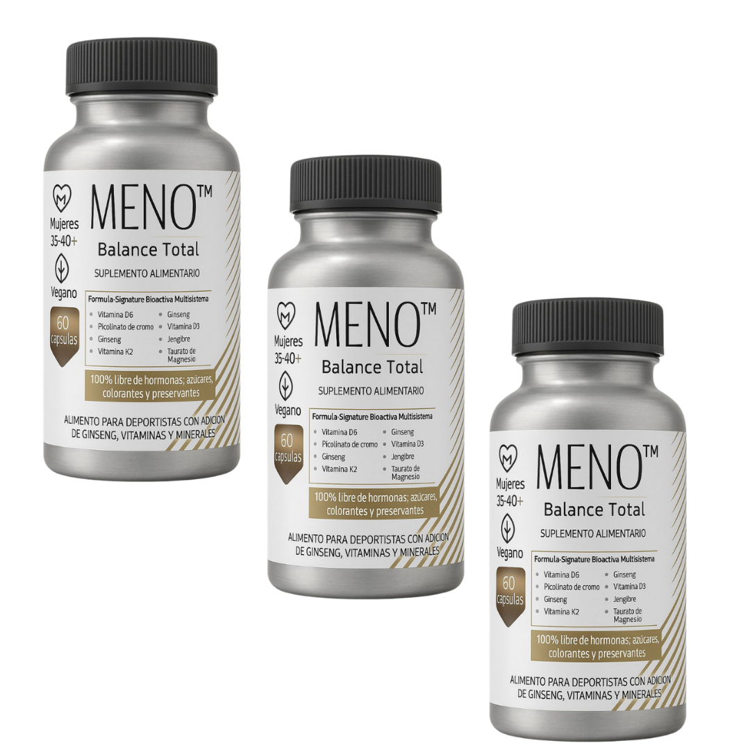 ¡ Lleva 3 MESES de Meno™ balance total y PAGA 2 ! + (1 regalo sorpresa)